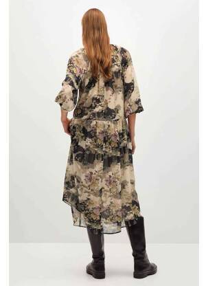 Rochie lungă alb MANGO femeie