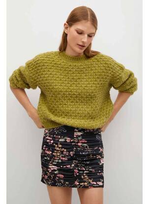 Fustă scurtă negru MANGO femeie