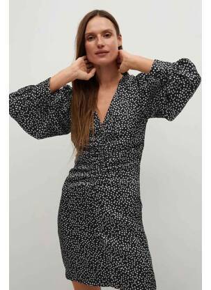 Rochie scurtă negru MANGO femeie