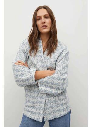 Jachete casual albastru MANGO femeie