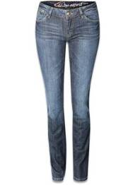 Blugi cu croială slim albastru EDC femme