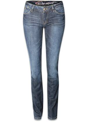 Blugi cu croială slim albastru EDC femeie