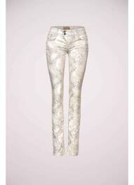 Pantalon slim bej STREET ONE femeie