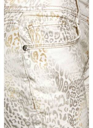 Pantalon slim bej STREET ONE femeie