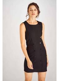 Rochie midi negru ASTRID BLACK LABEL femme