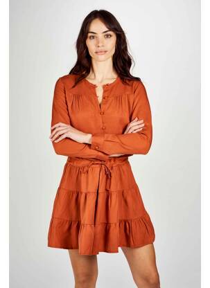 Rochie scurtă maro ASTRID BLACK LABEL femeie