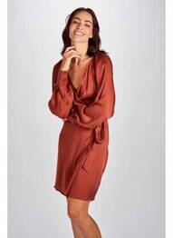 Rochie midi maro ASTRID BLACK LABEL femeie