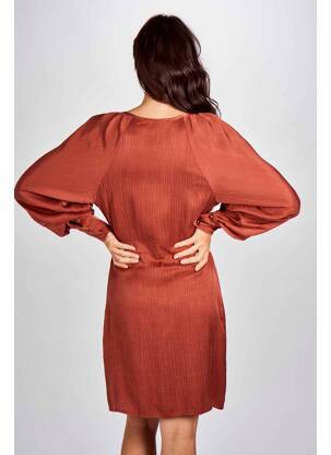 Rochie midi maro ASTRID BLACK LABEL femeie