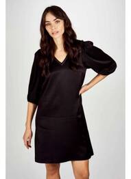 Rochie midi negru ASTRID BLACK LABEL femeie