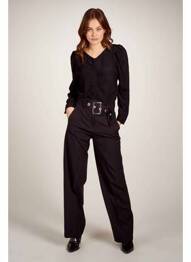 Pantalon larg negru ASTRID BLACK LABEL femeie