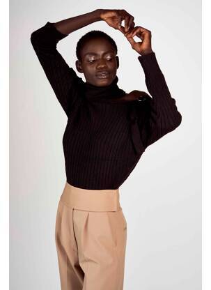 Pulover cu guler înalt negru ASTRID BLACK LABEL femeie