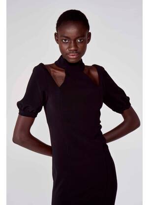 Rochie midi negru ASTRID BLACK LABEL femeie