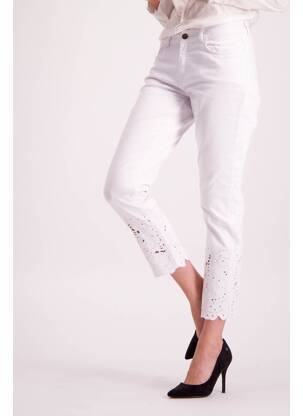 Blugi croială mom alb ASTRID BLACK LABEL femeie