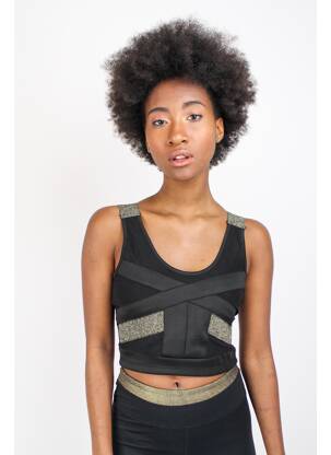 Top negru ASTRID BLACK LABEL femeie