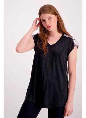 Tricou negru ASTRID BLACK LABEL femeie