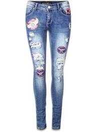 Blugi skinny albastru HAILYS femeie