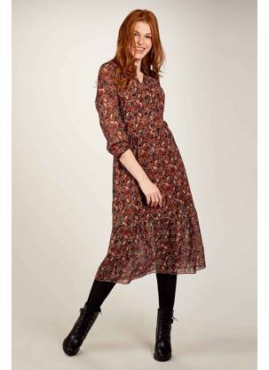 Rochie lungă maro ZABAIONE femeie