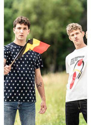 Tricou alb CYCLO CLUB MARCEL  bărbat
