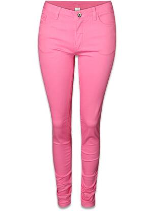 Pantalon slim roz VILA femeie