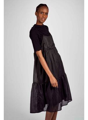 Rochie midi negru CLOUDS OF FASHION femeie