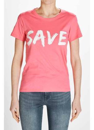 Tricou roz SAVE THE DUCK femeie