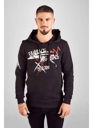 Hanorac cu glugă negru DYJCODE BY DENNIS PRAET  bărbat