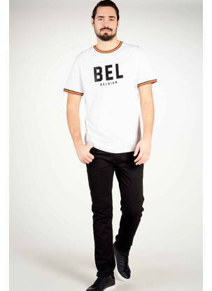 Tricou alb DYJCODE BY DENNIS PRAET  bărbat