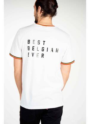 Tricou alb DYJCODE BY DENNIS PRAET  bărbat