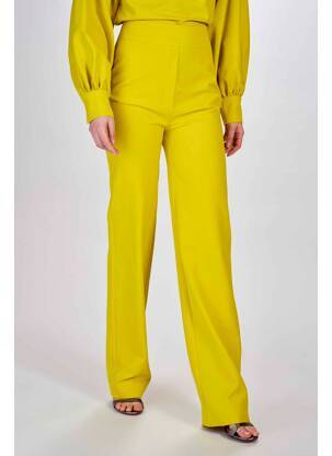 Pantalon galben DEUX. BY ELINE DE MUNCK femeie