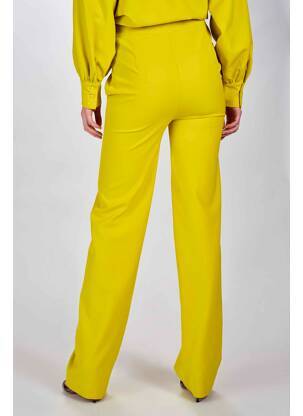 Pantalon galben DEUX. BY ELINE DE MUNCK femeie