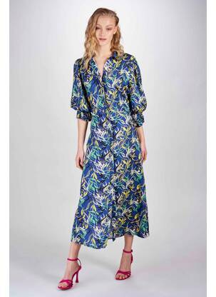 Rochie lungă albastru DEUX. BY ELINE DE MUNCK femeie