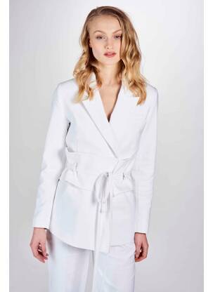 Sacou alb DEUX. BY ELINE DE MUNCK femeie