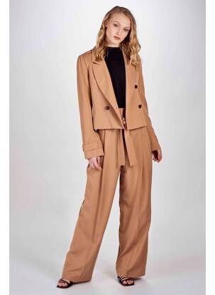 Pantalon larg roz DEUX. BY ELINE DE MUNCK femeie
