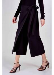 Pantalon larg negru DEUX. BY ELINE DE MUNCK femme