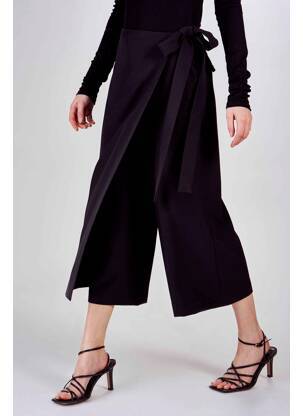 Pantalon larg negru DEUX. BY ELINE DE MUNCK femeie