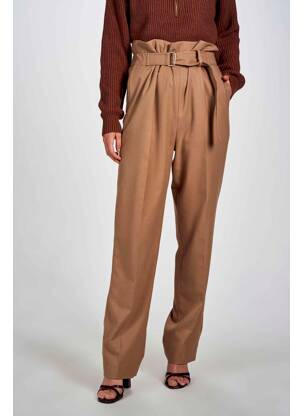 Pantalon larg maro DEUX. BY ELINE DE MUNCK femeie