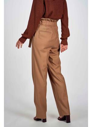 Pantalon larg maro DEUX. BY ELINE DE MUNCK femeie