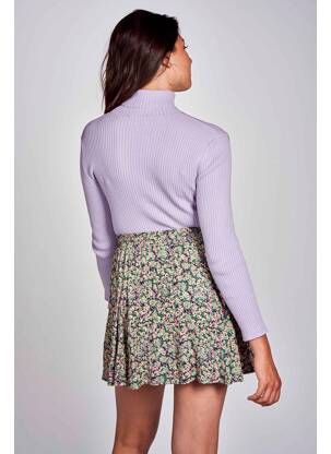 Pulover cu guler înalt violet CEMI femeie