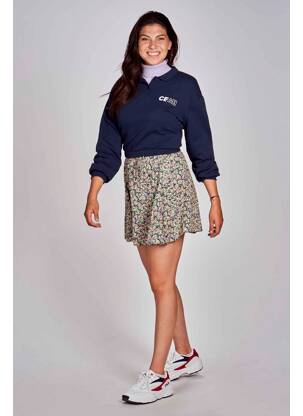 Fustă scurtă albastru CEMI femeie
