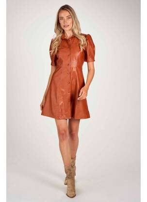 Rochie scurtă maro FOUDRE BY AURELIE VAN DAELEN femeie