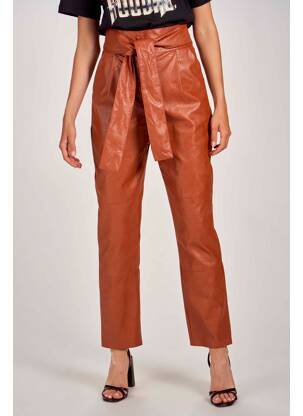 Pantalon drept maro FOUDRE BY AURELIE VAN DAELEN femeie
