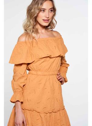 Rochie midi portocalie FOUDRE BY AURELIE VAN DAELEN femeie