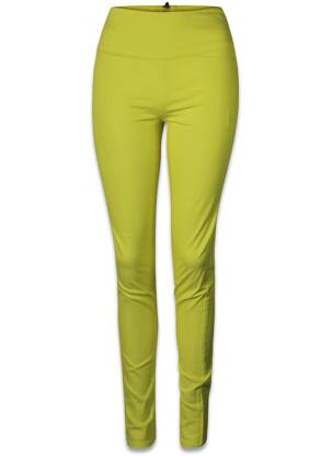 Pantalon slim galben PIECES femeie
