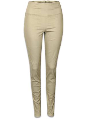 Blugi cu croială slim verde PIECES femeie