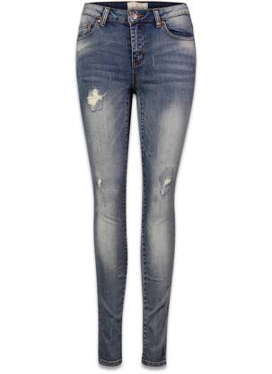 Blugi skinny albastru PIECES femeie