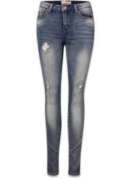 Blugi skinny albastru PIECES femeie
