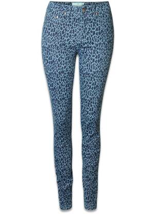 Pantalon slim albastru PIECES femeie