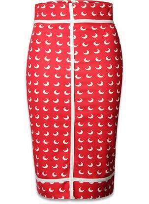 Fustă midi roșu FLAIR femeie