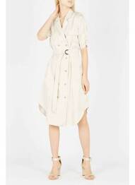 Rochie midi bej MOLLY BRACKEN femeie