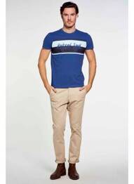 Tricou albastru PETROL INDUSTRIES bărbat